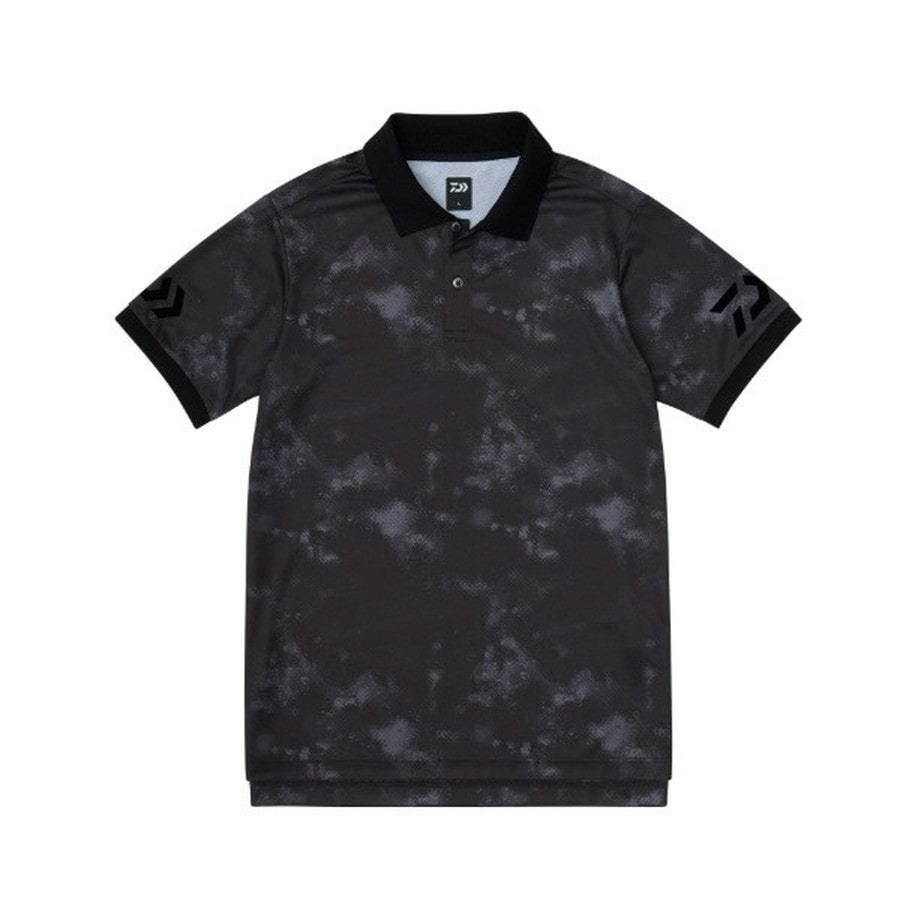 ダイワ ウェア DE-7925 半袖ポロシャツ ブラックヘイズカモ 2XL