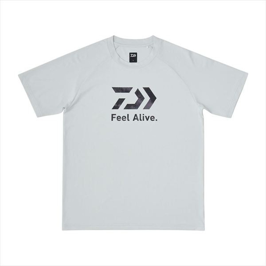 ダイワ ウェア DE-3925 Feel Alive ドライTシャツ ライトグレー L