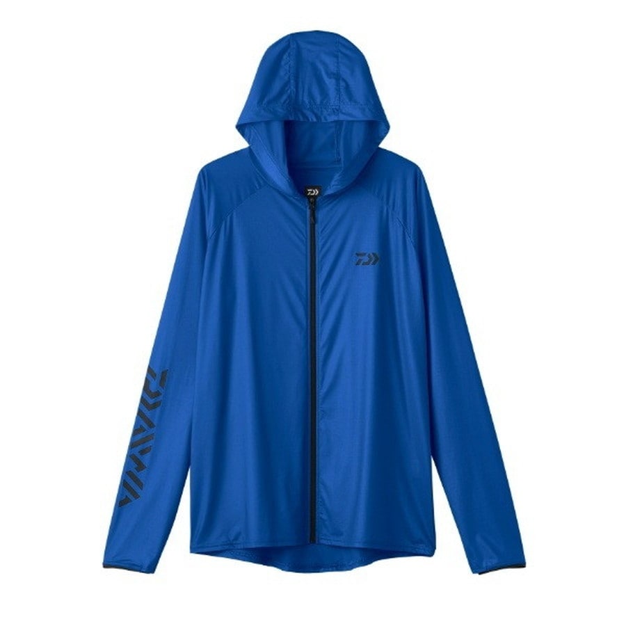 ダイワ ウェア DE-6125 ICEDRY フーディーラッシュガードフルジップ マリンブルー 2XL