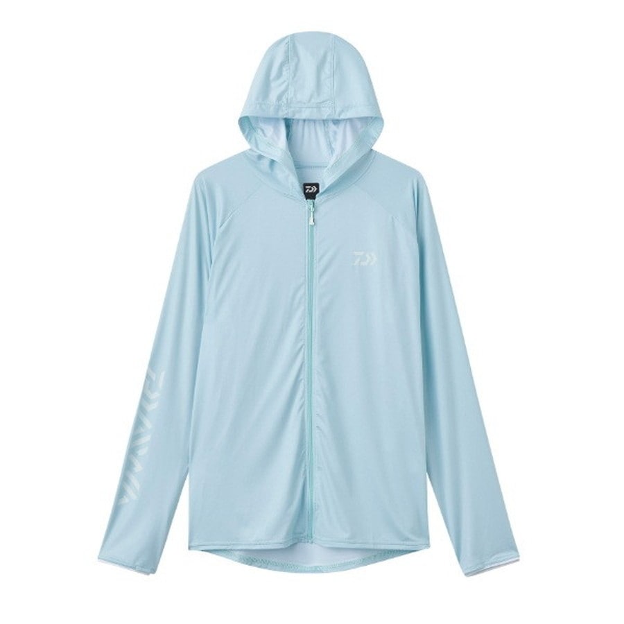 ダイワ ウェア DE-6125 ICEDRY フーディーラッシュガードフルジップ アイスブルー WL
