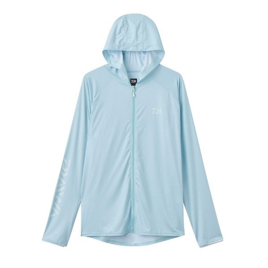 ダイワ ウェア DE-6125 ICEDRY フーディーラッシュガードフルジップ アイスブルー L