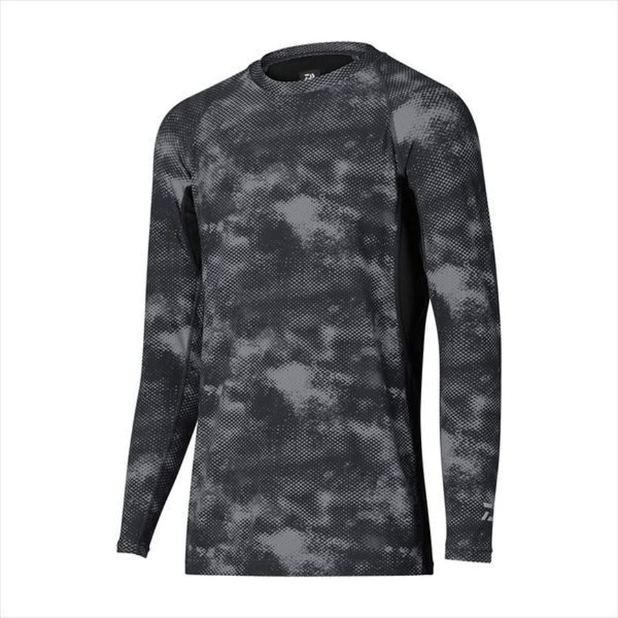 ダイワ インナー DU-6021S アイスドライ(ICEDRY) クルーネックアンダーシャツ ブラックヘイズカモ L