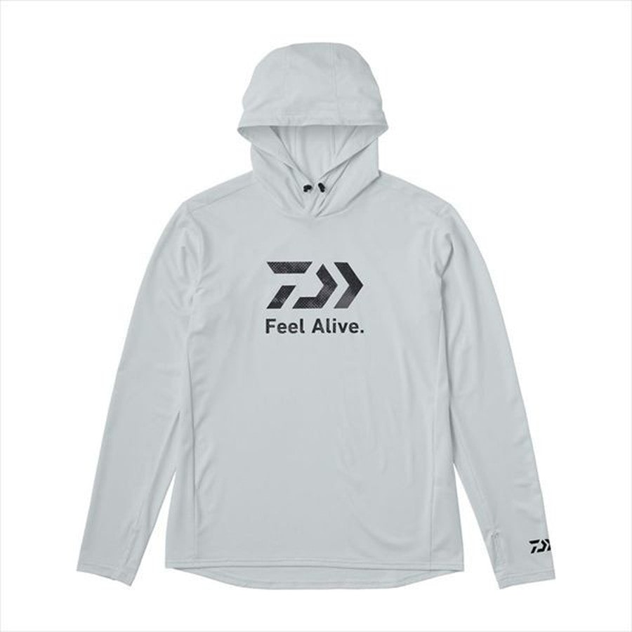 ダイワ ウェア DE-3525 Feel Alive ドライフーディー ライトグレー 2XL