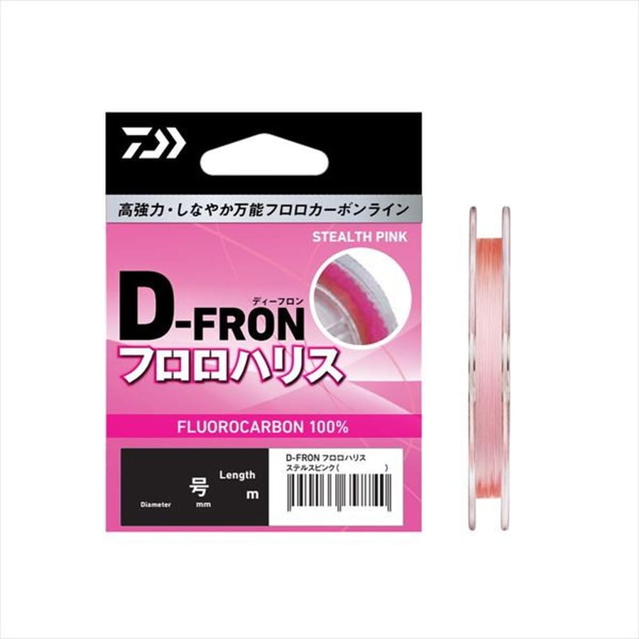 ダイワ ハリス 25Dフロンフロロハリス ステルスピンク 6号-40M