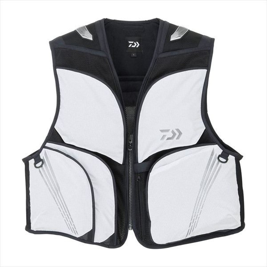 ダイワ フィッシングベスト DV-2126 クールショートベスト ライトグレー L