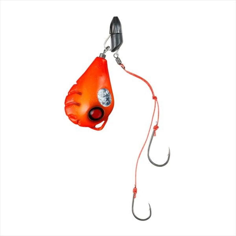 ダイワ テンヤ 紅牙遊動テンヤSSフリリグ10号 チャート/オレンジ