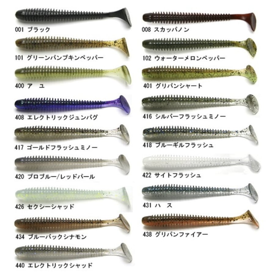 ケイテック スイングインパクト 3インチ 101 グリーンパンプキンペッパー