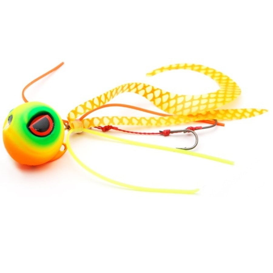 ライズジャパン タイラバ 鯛ラバ なみだま めだま(MEDAMA) 60g #ND10 チャートオレンジ