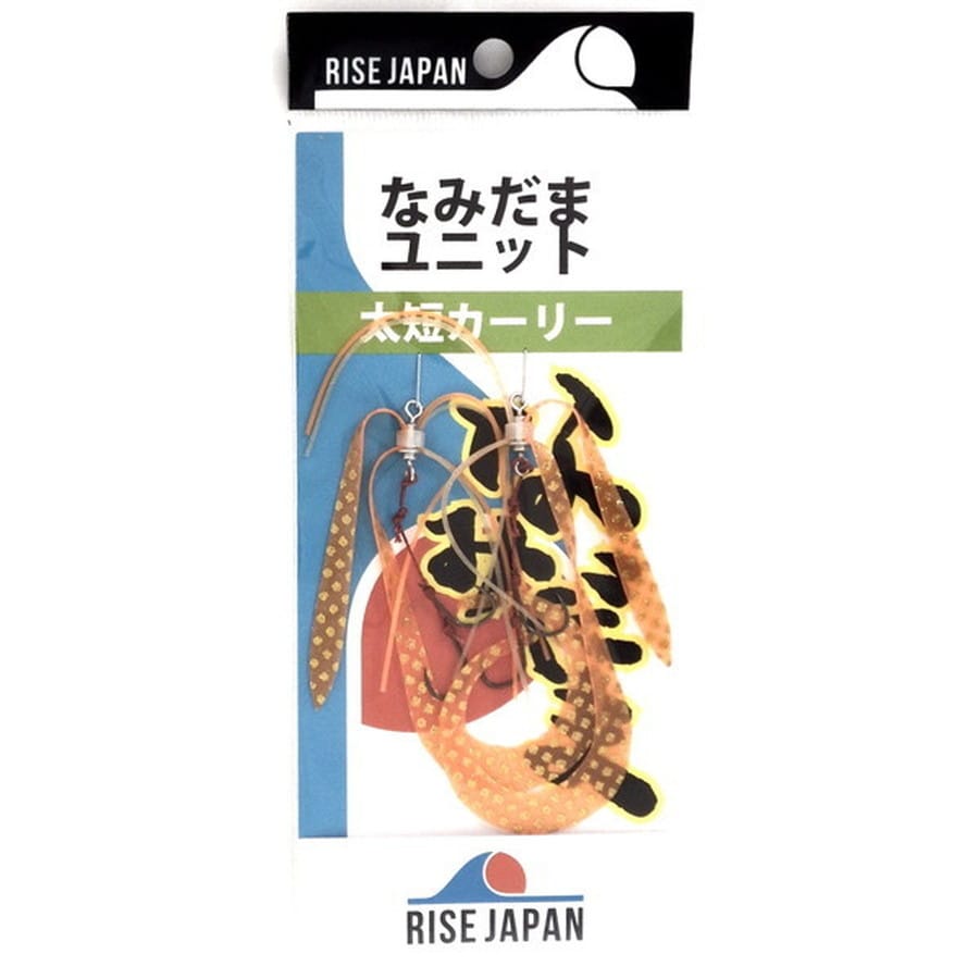 ライズジャパン タイラバ 鯛ラバ なみだまユニット 太短カーリー #YFC02 Oゴールドドット