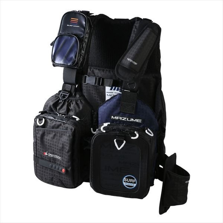 mazume ライフジャケット MZLJ-830 mazume レッドムーンライフジャケット サーフスペシャル 3 ブラック フリー