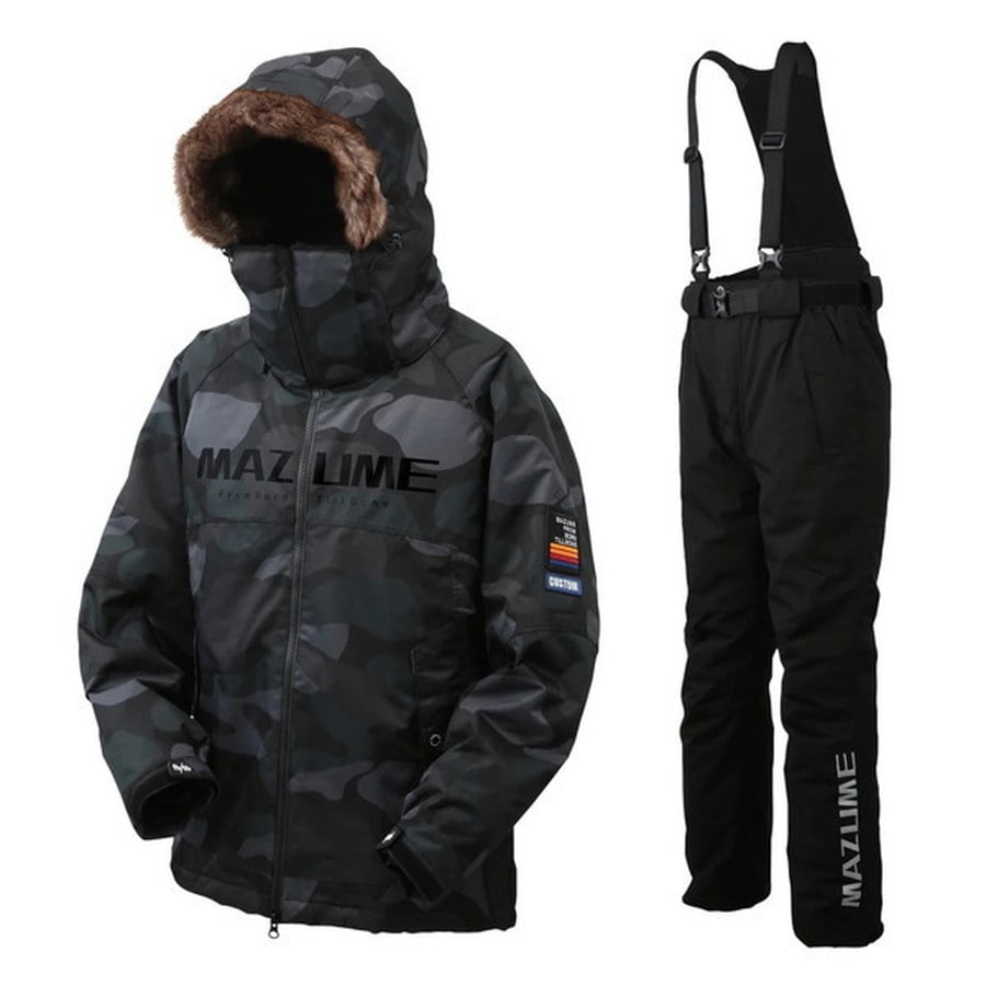オレンジブルー 防寒服アウター MZFW-868 mazume コンタクト オールウエザースーツ カスタム グリーンカモ L