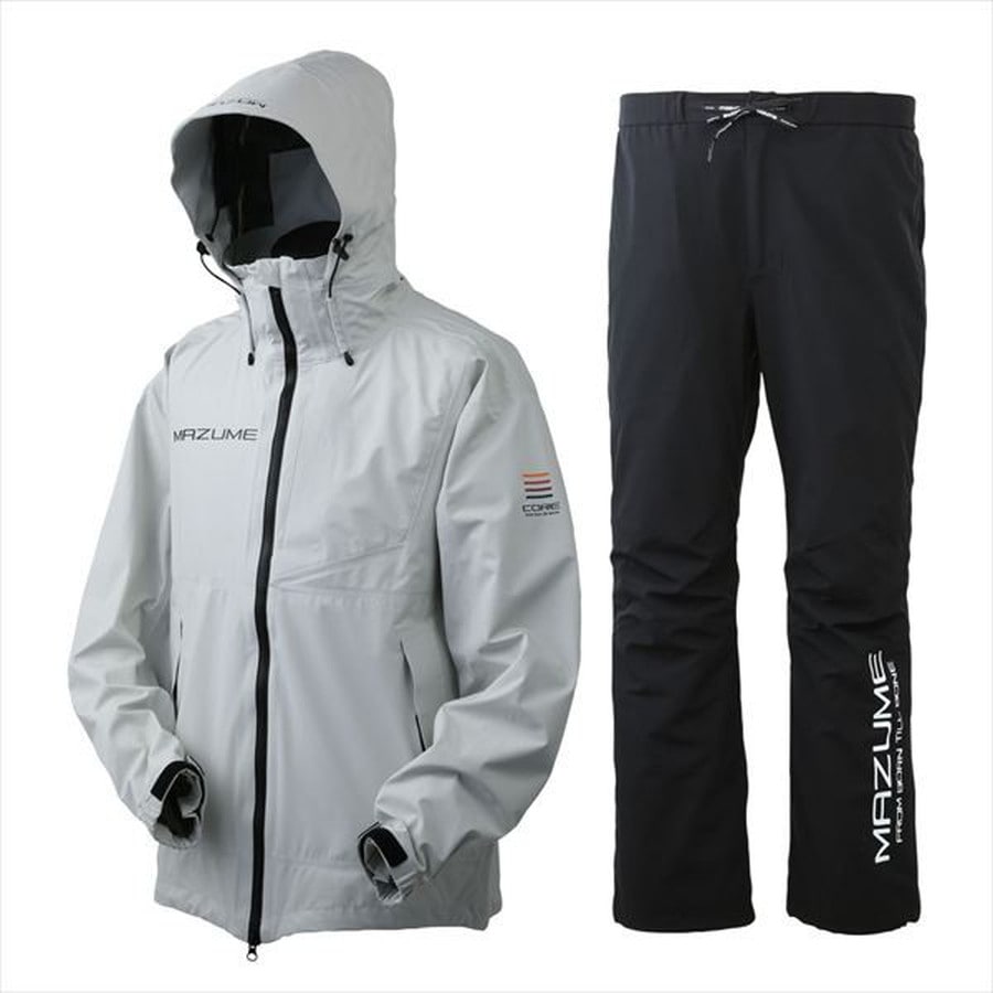マズメ レインウェア MZRS-820 mazume コアレインスーツ アイスグレー S