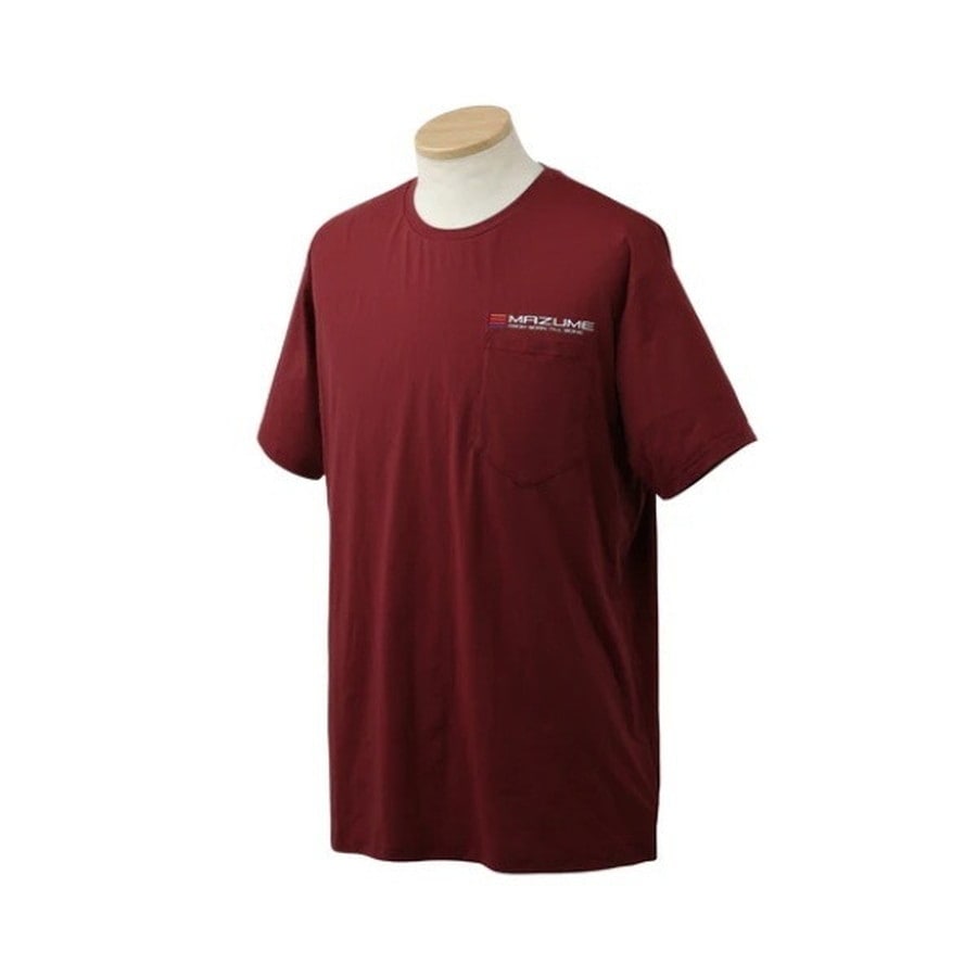 オレンジブルー ウェア MZAP-848 mazume プライムフレックスポケットTシャツ バーガンディ LL