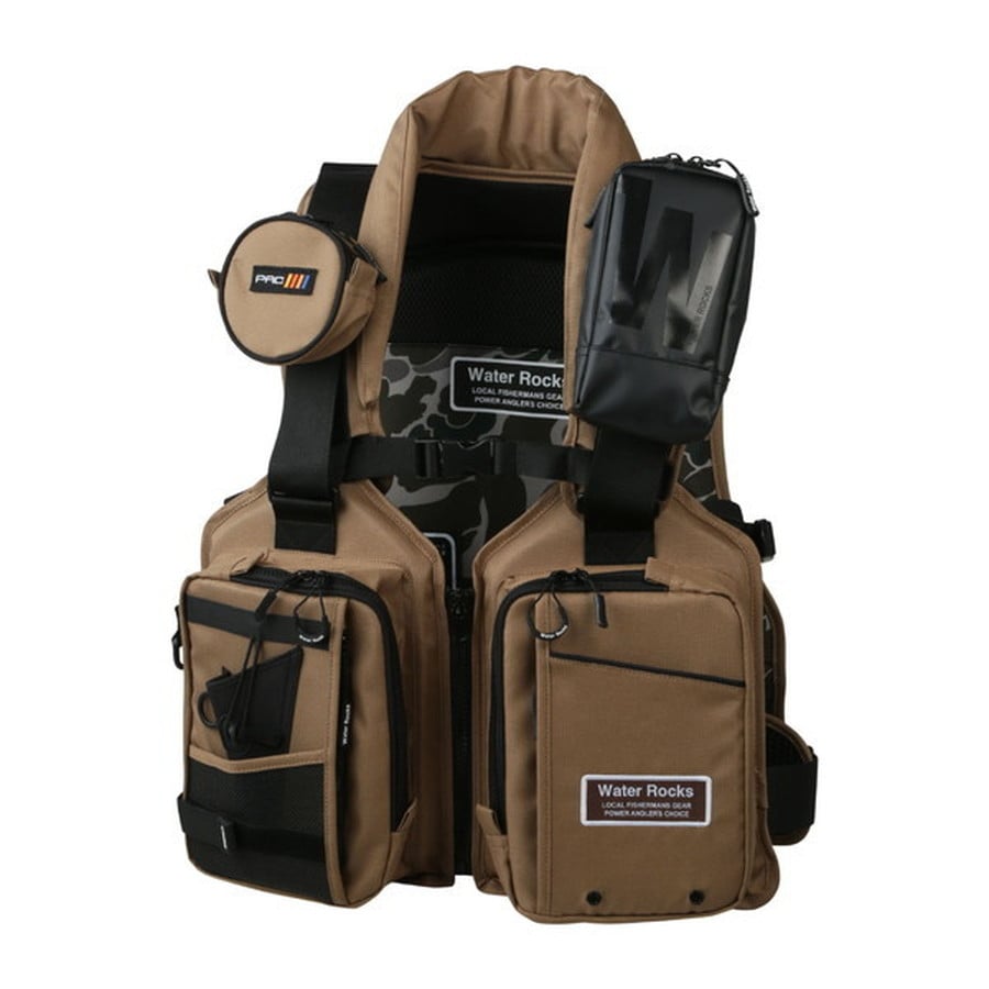 オレンジブルー ライフジャケット WRLV-3155 WR タイダルライフベスト タン フリー