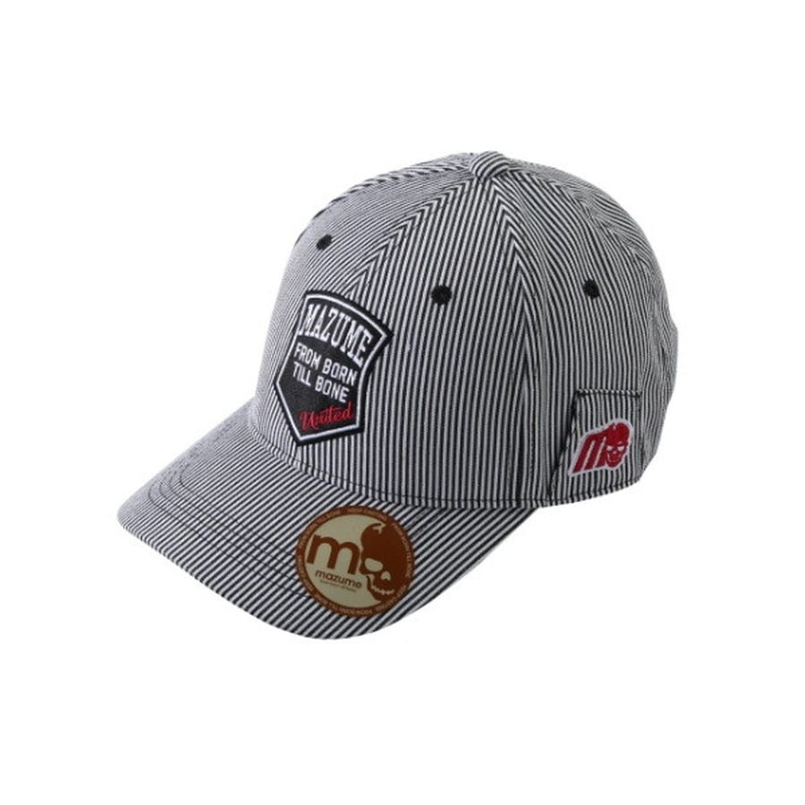 オレンジブルー 帽子 MZCP-949 mazume ヒッコリー CAP ブラック フリー