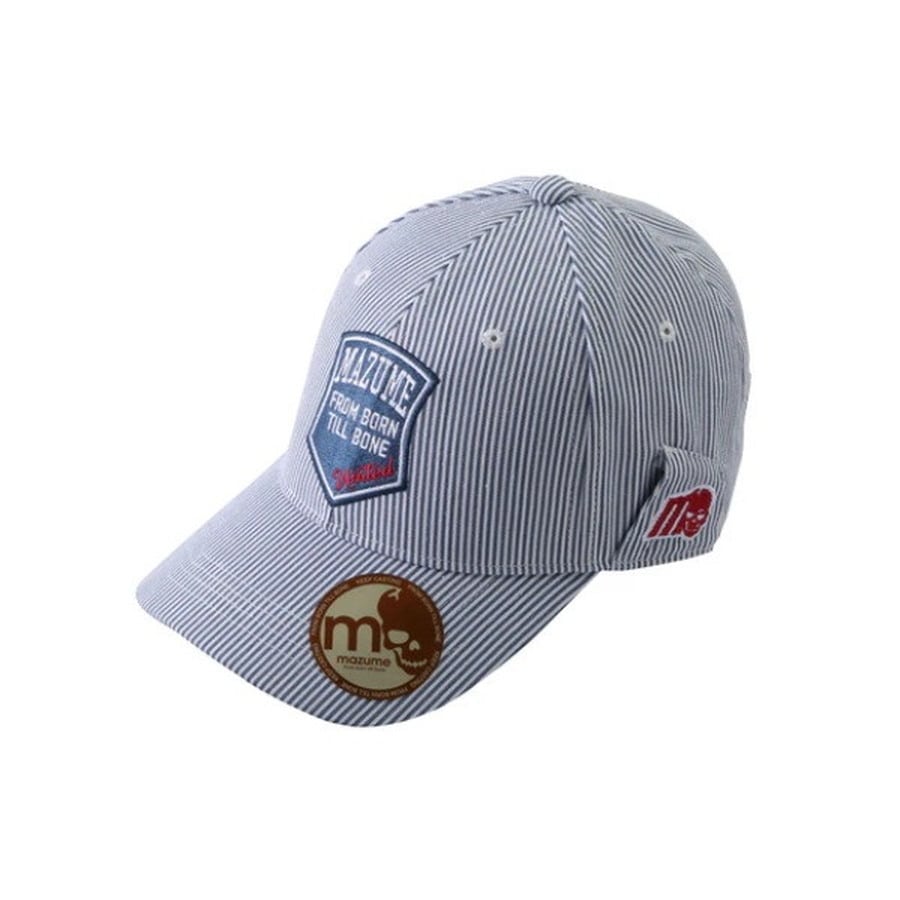 オレンジブルー 帽子 MZCP-949 mazume ヒッコリー CAP ライトブルー フリー