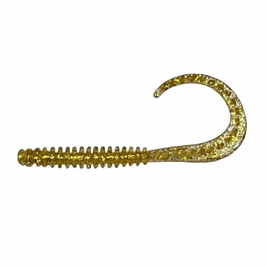 クレイジーオーシャン ワーム 海毛虫カーリーHF 2.8インチ #113 ラメラメゴールド/UV