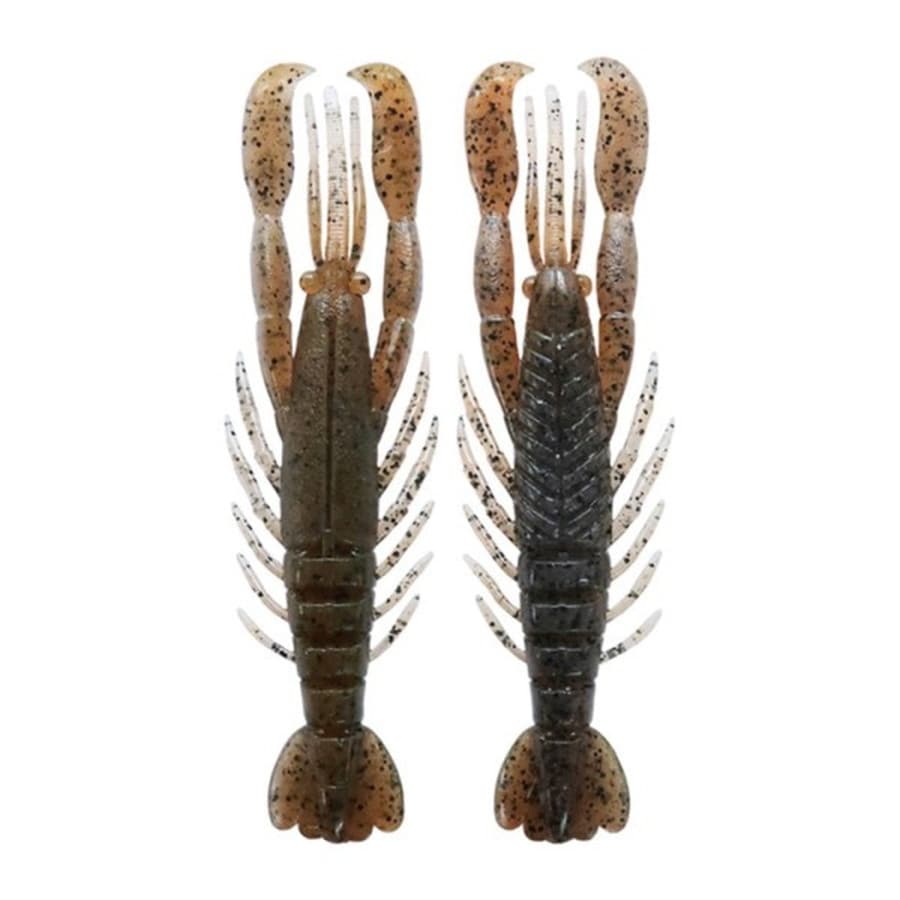 ボトムアップ ワーム ハリーシュリンプ 4.0インチ T213 スモーキークローダッド