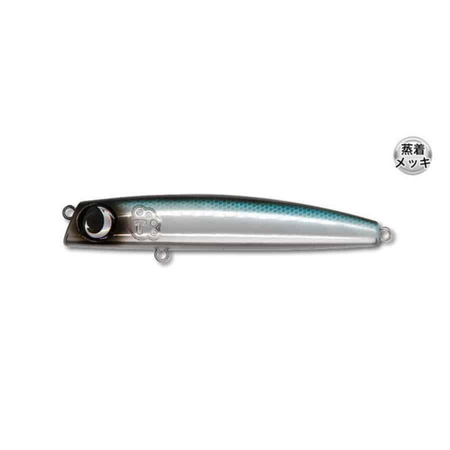 ジャンプライズ シーバスルアー テロテロ君115F #07 背黒メッキ