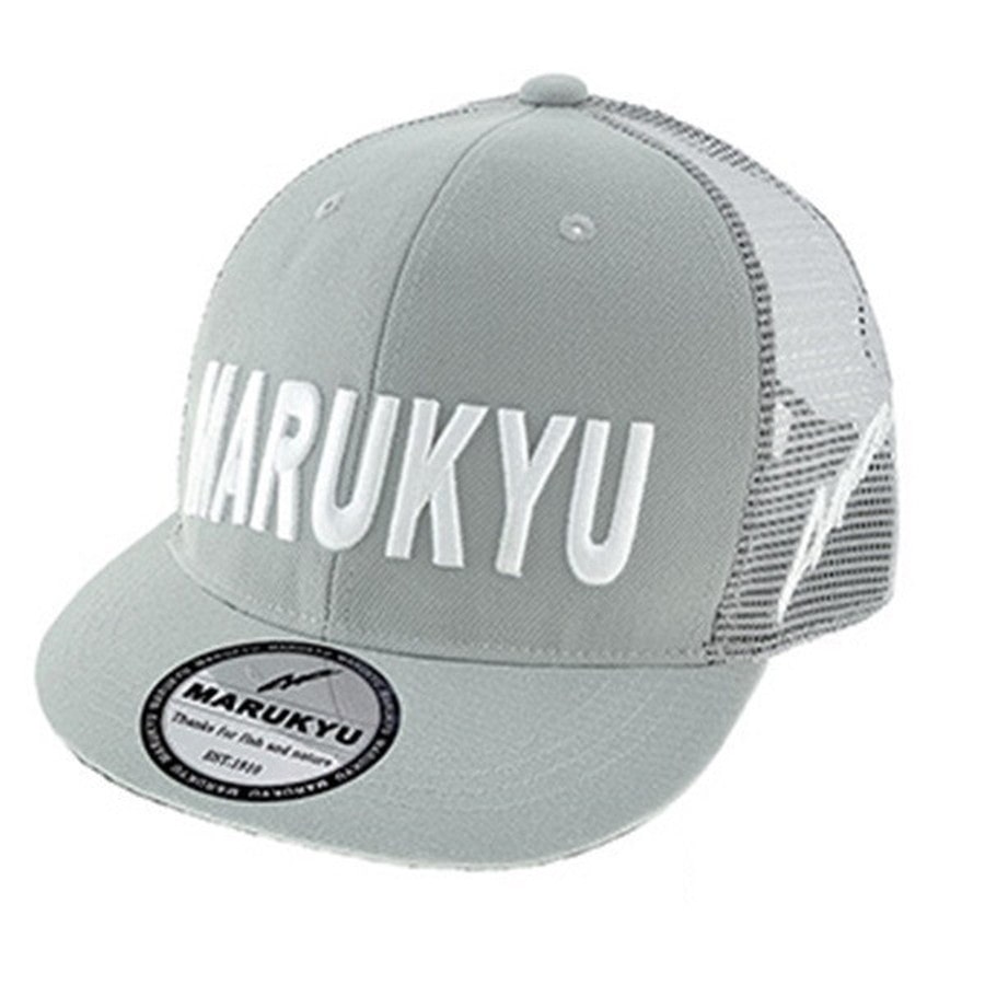 マルキュー 帽子 マルキューフラットバイザーメッシュキャップ01 グレイ フリー