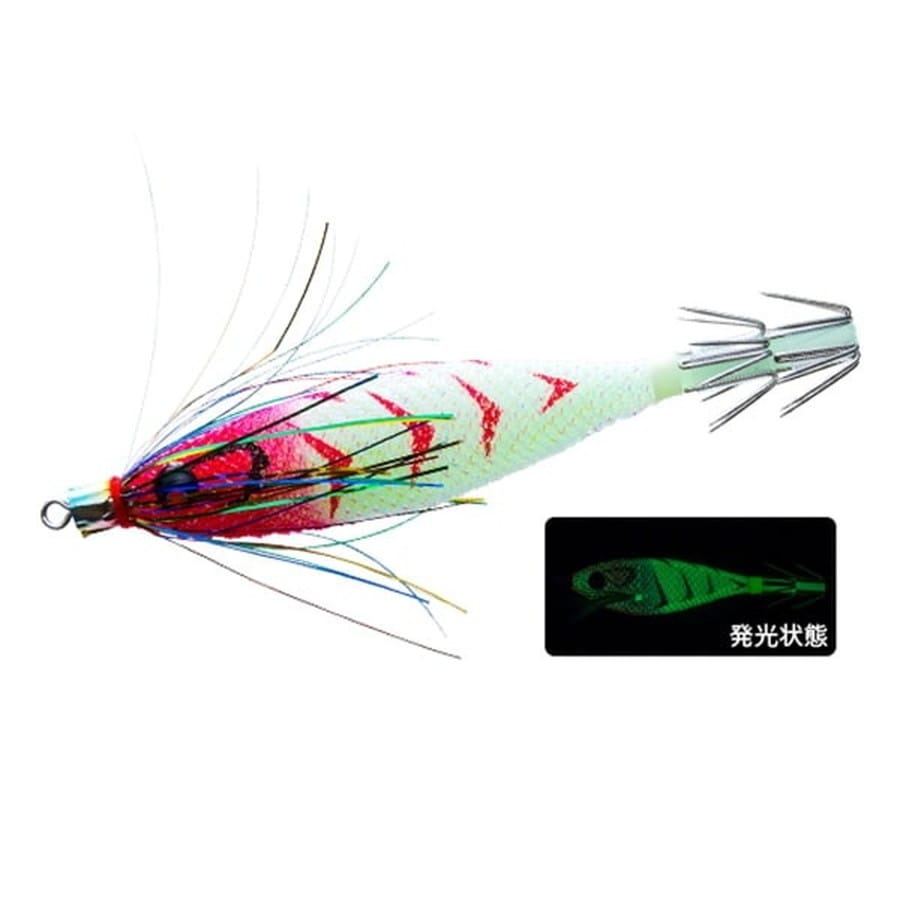 デュエル スッテ ぴっか Y2 80mm 01 LRH 夜光レッドヘッド