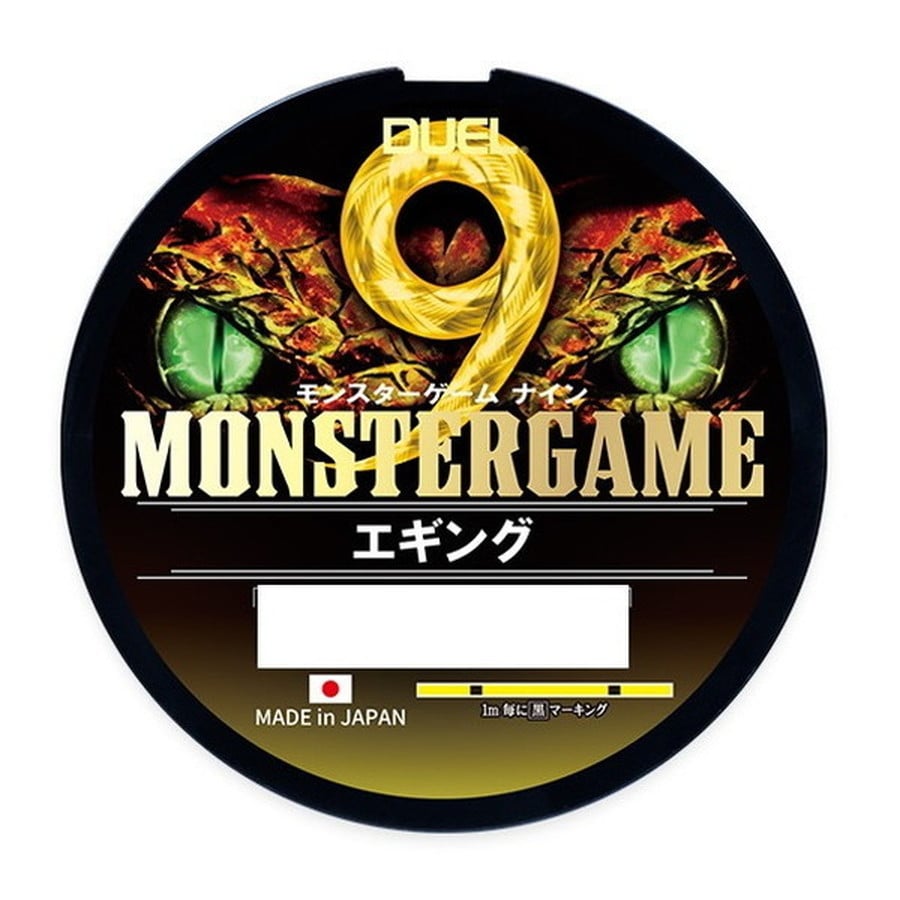 デュエル PEライン モンスターゲーム 9 エギング 200m 0.6号 YBL イエローブラックマーキング