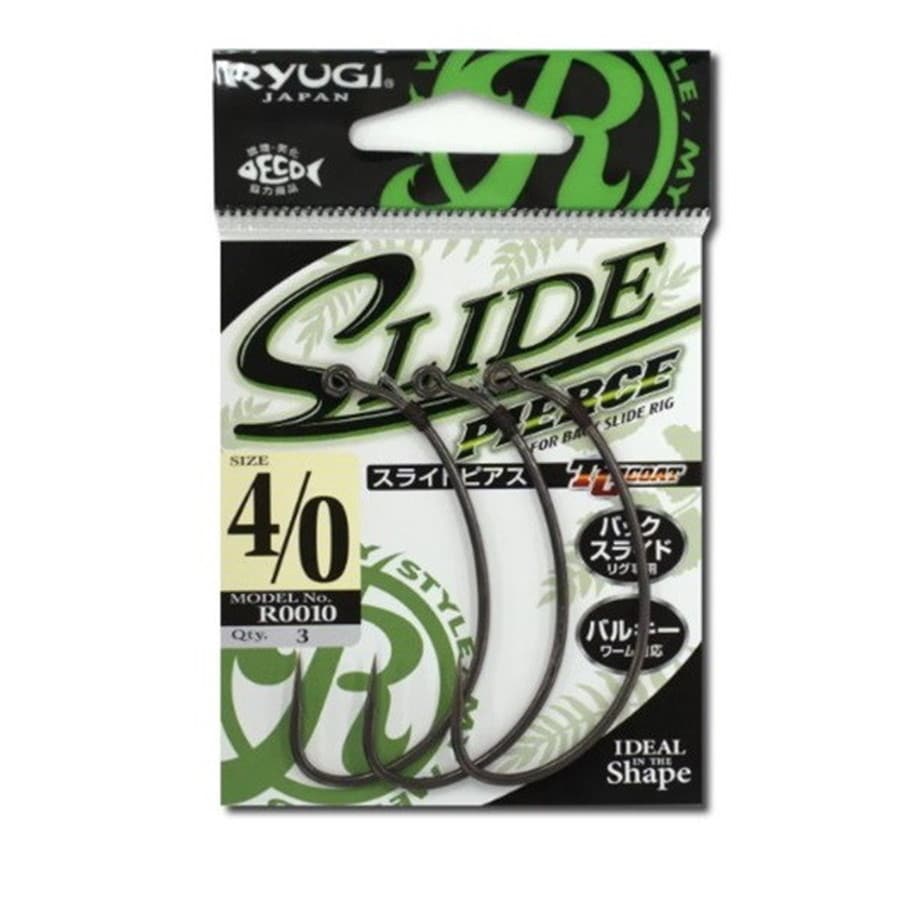 リューギ ワームフック R0010 スライドピアス 4/0