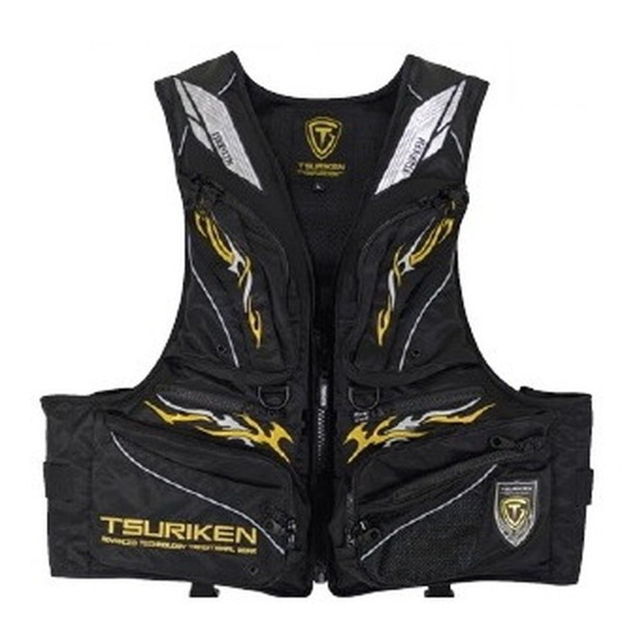 釣研 ライフジャケット フローティングベストTV251 ブラック