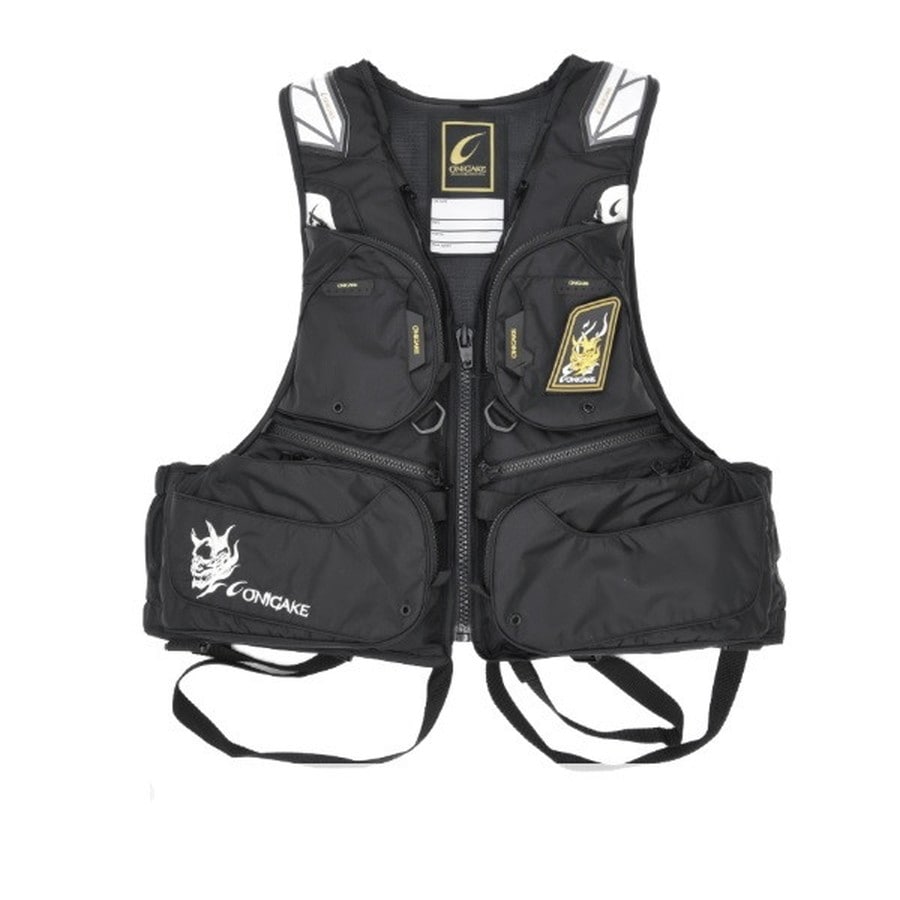 ハヤブサ ライフジャケット YT321G 鬼掛 ライフジャケット L2-I ブラック L