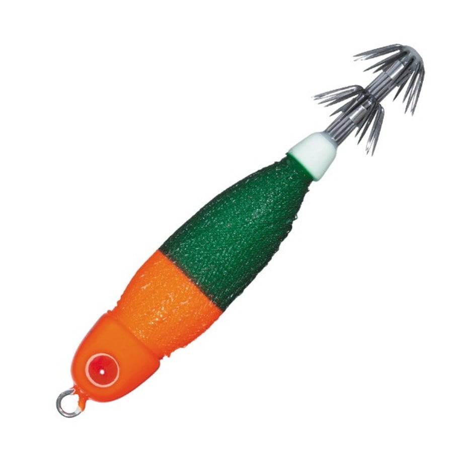 バレーヒル スッテ スクイッドシーカーミニリン 10号 #16 オレンジ/グリー(グリーン夜光)