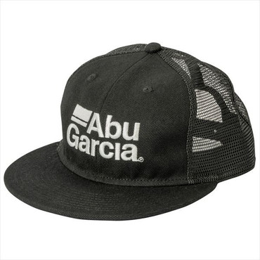 アブガルシア 帽子 フラットビルメッシュキャップ ブラック（フリーサイズ）