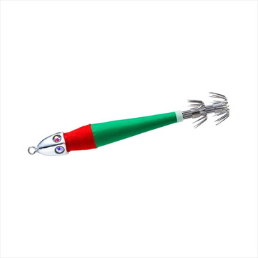 デュエル　鉛スッテ四ツ目　２０号（７５ｇ）　フラッシュレッドグリーン