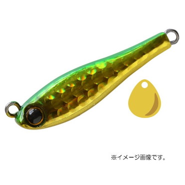 コーモラン シーバスルアー メタルマジック.ショア 40g　シングルフック #A104A グリーンゴールド