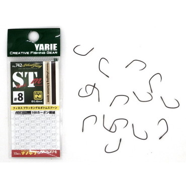 ヤリエ シングルフック 742 STmフック サイレントファング 8号 \500パック