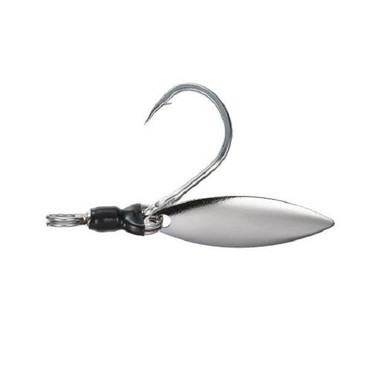 ジャクソン シングルフック メタルエフェクト ブレード フックセット S シルバー