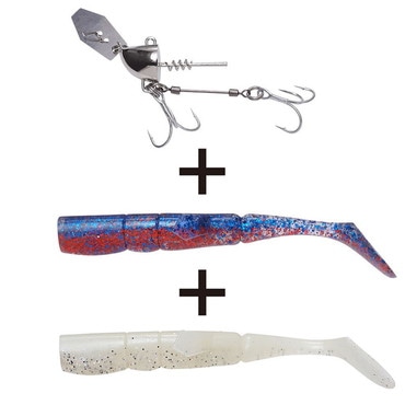 メガバス(Megabass) ボトムスラッシュ プラス スターターセット シルバーヘッド 15g