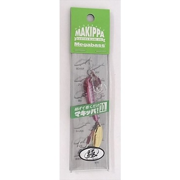 メガバス メタルジグ マキッパ 10g (SP-C) U-02 ワインレッドSV/G (UOYAカラー）