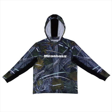 メガバス　GAME HOODIE(ゲームフーディ) REAL CAMO(リアルカモ） (XS)