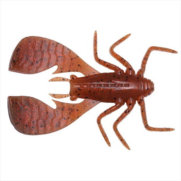 メガバス ワーム FUWABUG(フワバグ) 3.8インチ エビミソレッドフレーク