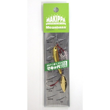 メガバス メタルジグ マキッパ 10g (SP-C) フルメタルオレンジゴールド