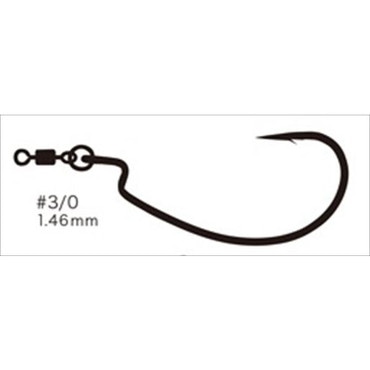 バリバス ワームフック リングオフセットモンスター #3/0