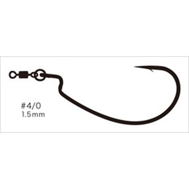 バリバス ワームフック リングオフセットモンスター #4/0