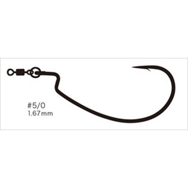 バリバス ワームフック リングオフセットモンスター #5/0