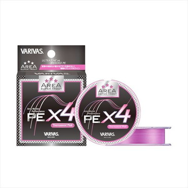 バリバス ライン スーパートラウトエリアPE X4 ピンク 75m 0.175号