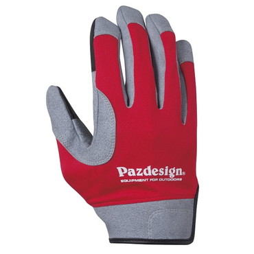 パズデザイン　ＰＧＶ－０３３　オフショアグローブ・レザー　レッド　ＸＬ
