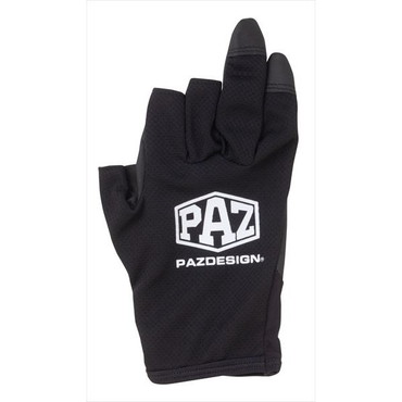 パズデザイン 手袋 PGV-040 マルチゲーム3フィンガーレスメッシュグローブ ブラックホワイト (XL)