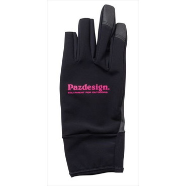 パズデザイン 防寒手袋 PGV-041 ライトゲームグローブ ブラックピンク (L)