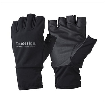 パズデザイン 手袋 PGV-045 5フィンガーレス･ライトゲームグローブ ブラックグレー L