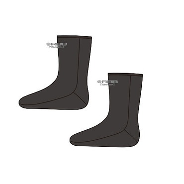 双進　８８７９　ＲＢＢ　タイタニュームソックスロング　ブラック　Ｌ