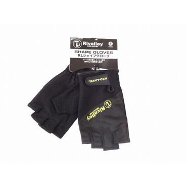双進　６４１１　リバレイ　ＲＬ　シェイプグローブ　５本カット　ＢＬＫ／ライム